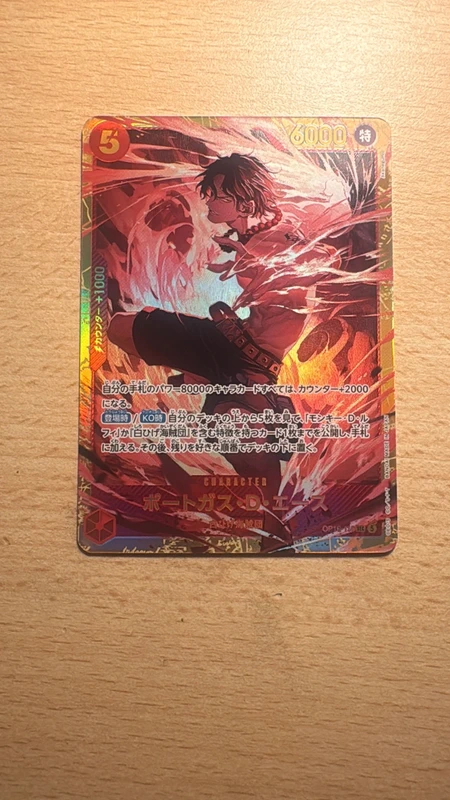 Carta One Piece - Portgas.D.Ace