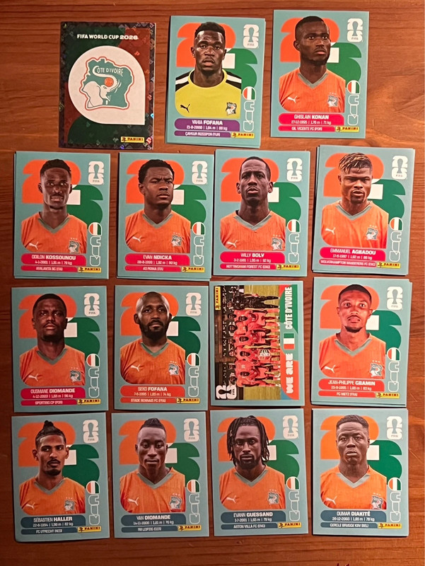 Panini WM 2026 Elfenbeinküste