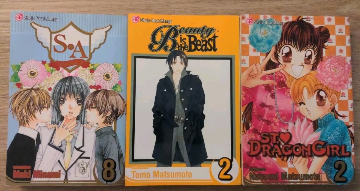 3 Viz Media Shojo Beat Manga Rivista La Bella è la Bestia San Drago Ragazza SA