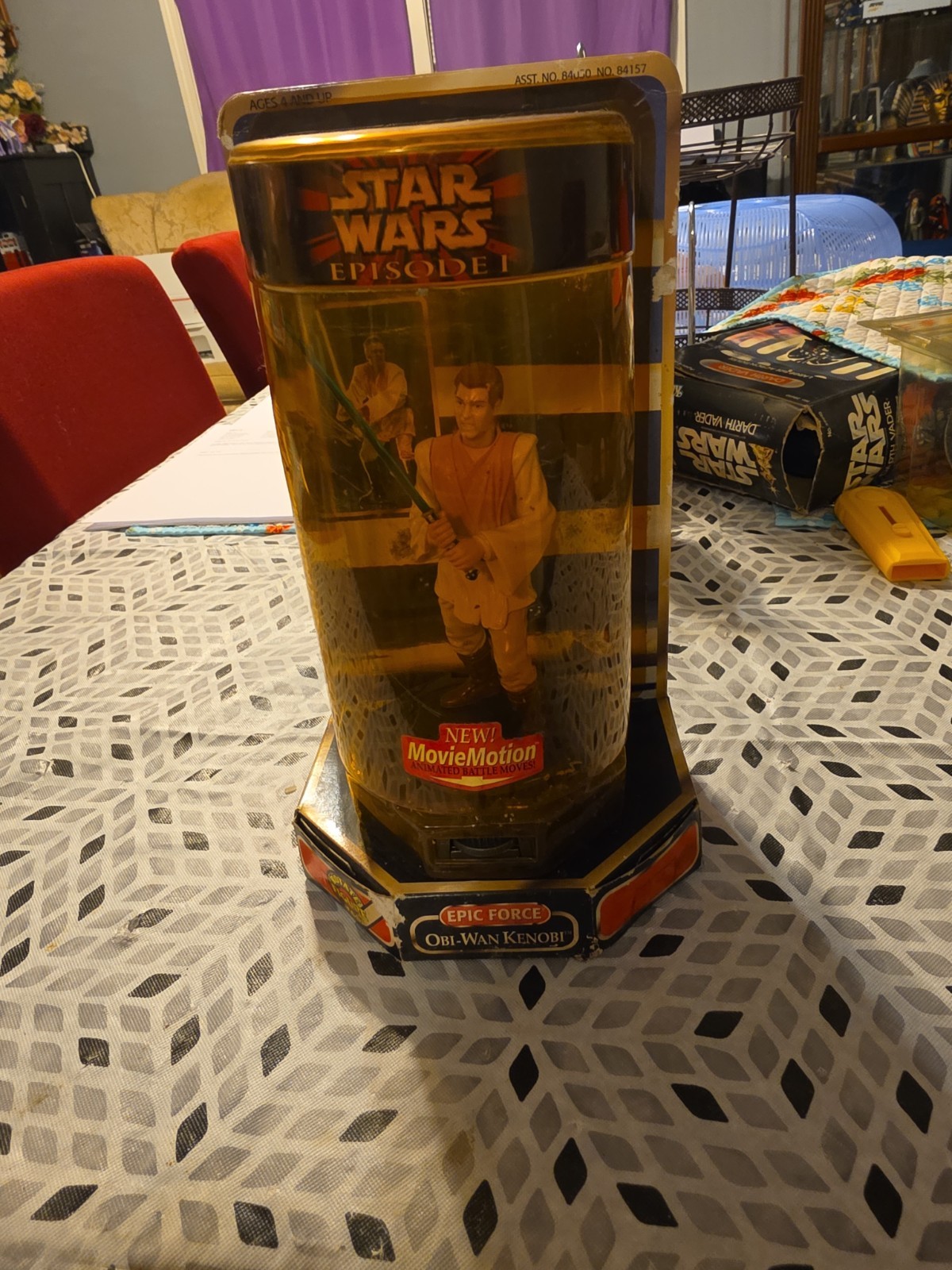 STAR WARS Episodio I EPIC FORCE Obi-Wan Kenobi Figure Movie Motion (1999) Nuovo con scatola