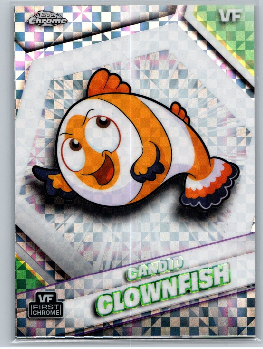 2026 Topps Chrome VeeFriends #42 Candid Clownfish X-Fractor