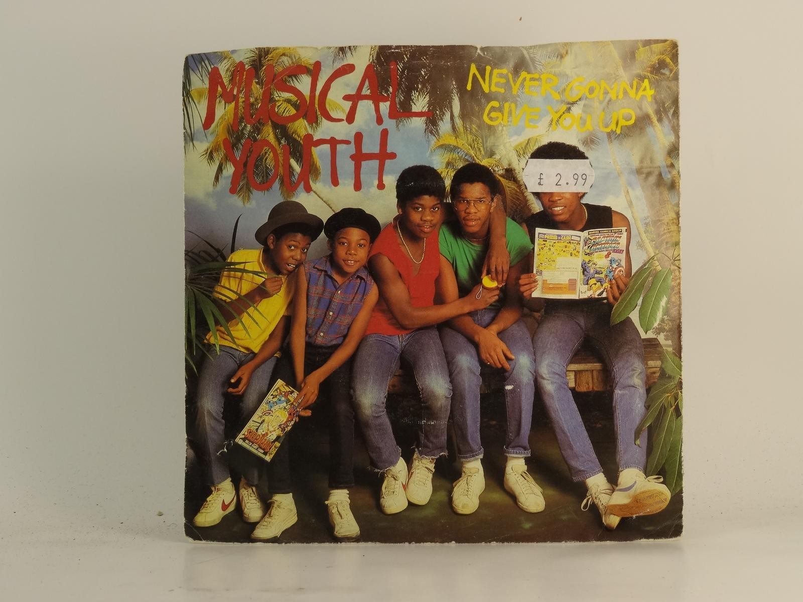 MUSICAL YOUTH NEVER GONNA GIVE YOU UP (75) 2 Track 7" Single plus Picture Sleeve