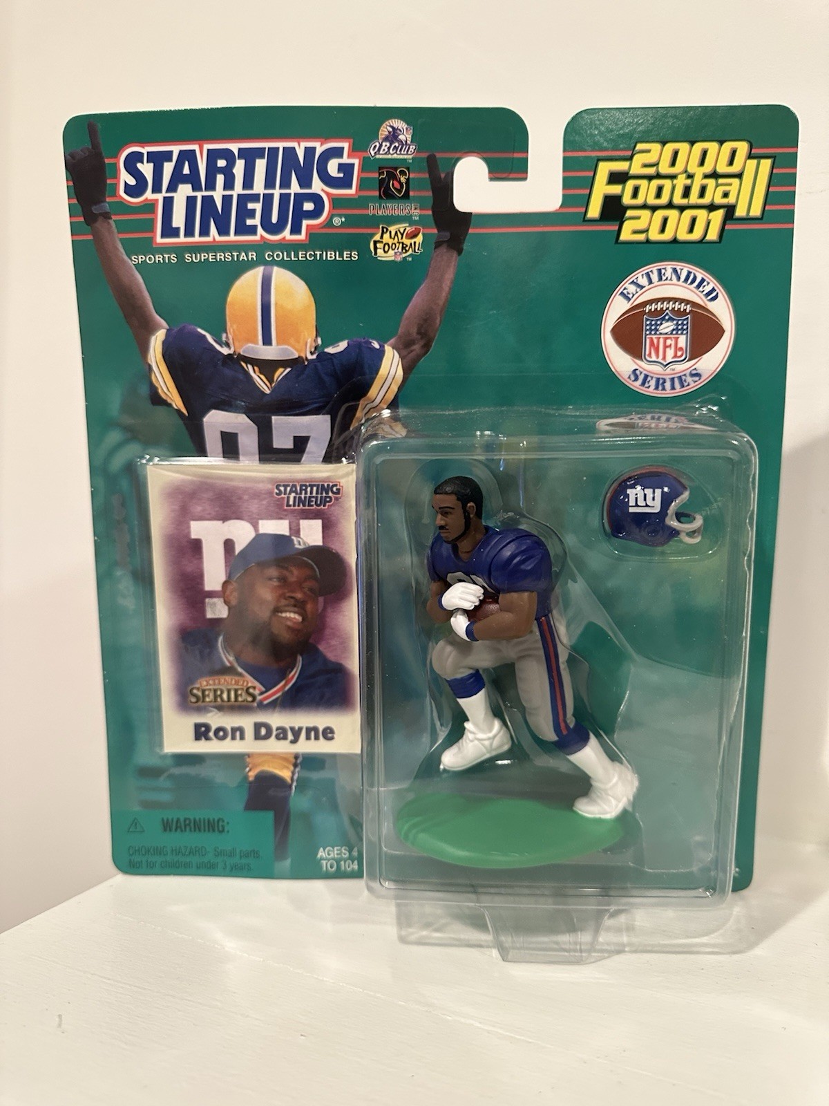 2000-2001 Ron Dayne New York Giants Hasbro Starting Lineup Figure - New