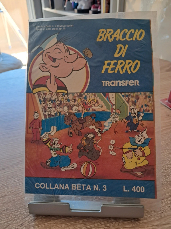Fumetto vintage braccio di ferro transfer.Albo da collezione vintage "Braccio di Ferro