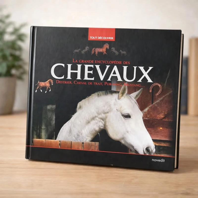 Livre La grande encyclopédie des chevaux – Guide complet races équitation soins