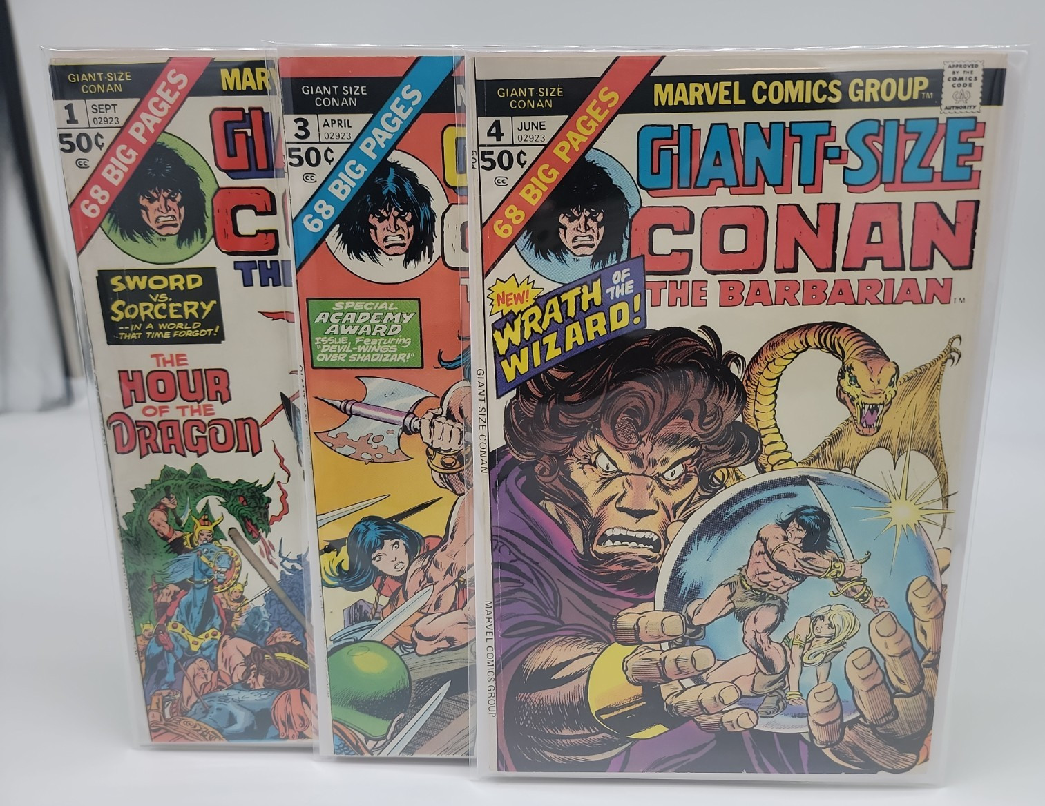 Giant-Size Conan the Barbarian Lot of 3 Marvel Comics #1 3 4 1st App Belit &more