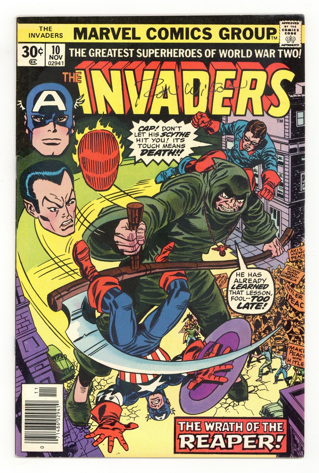 Invaders #10 FN/VF 7.0 1976