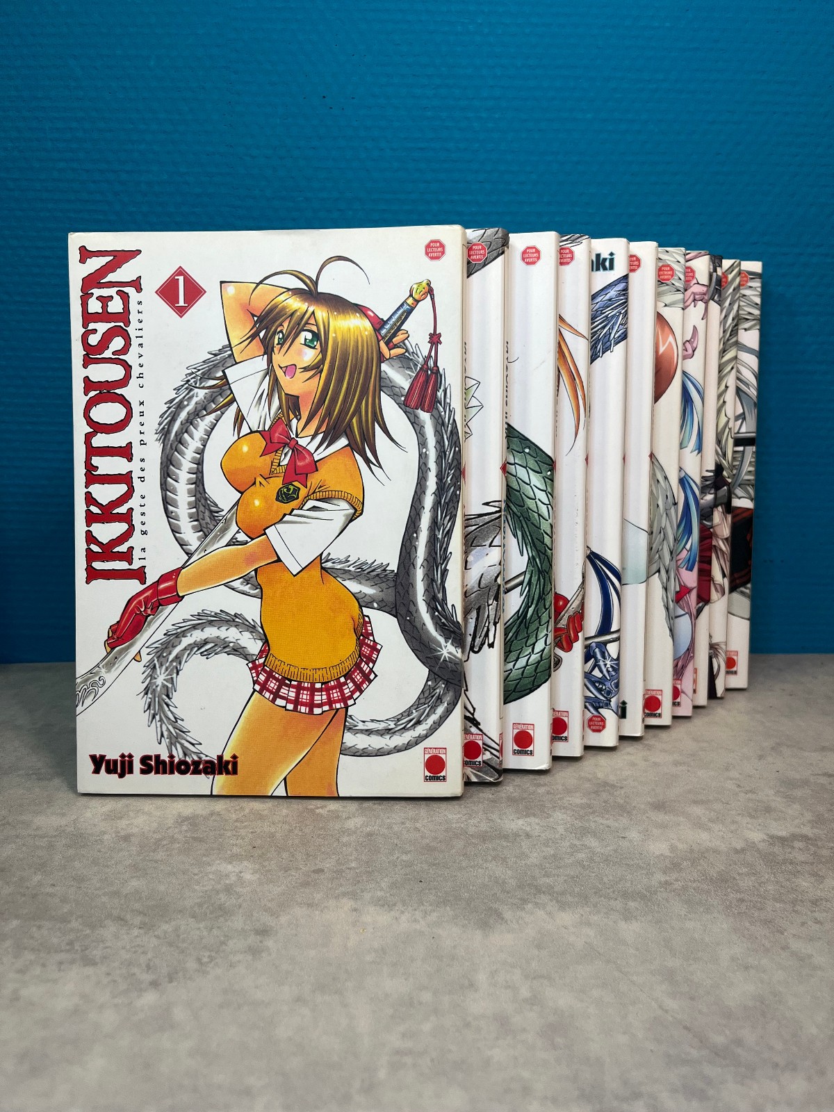 manga : ikkitousen - presque collection complete 11 tomes