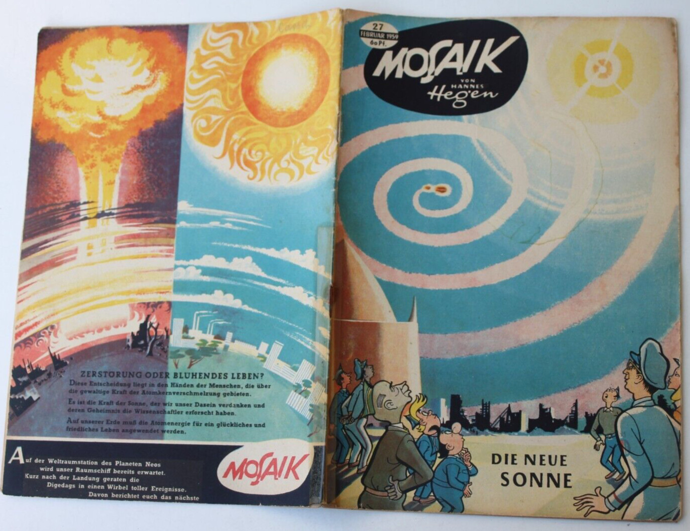 Originale MOSAIK Hannes Hegen Nr. 27 La Nuova Sole 2/1959 DDR Fumetto