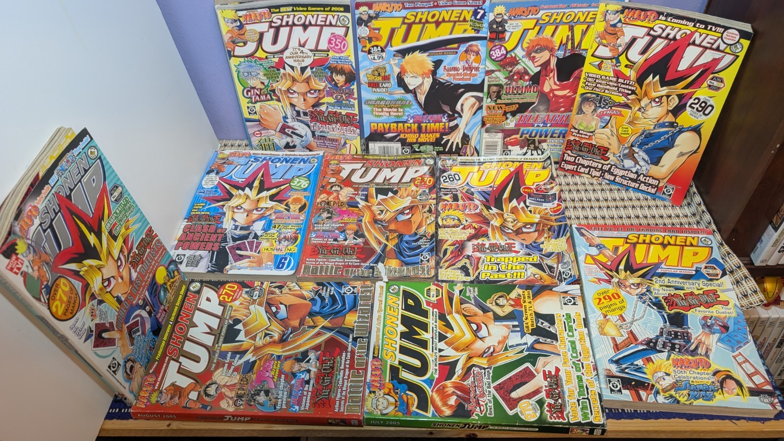 Shonen Jump Magazine Manga Lotto di 15 Numeri (Carte Mancanti) Pls Leggi Descrizione