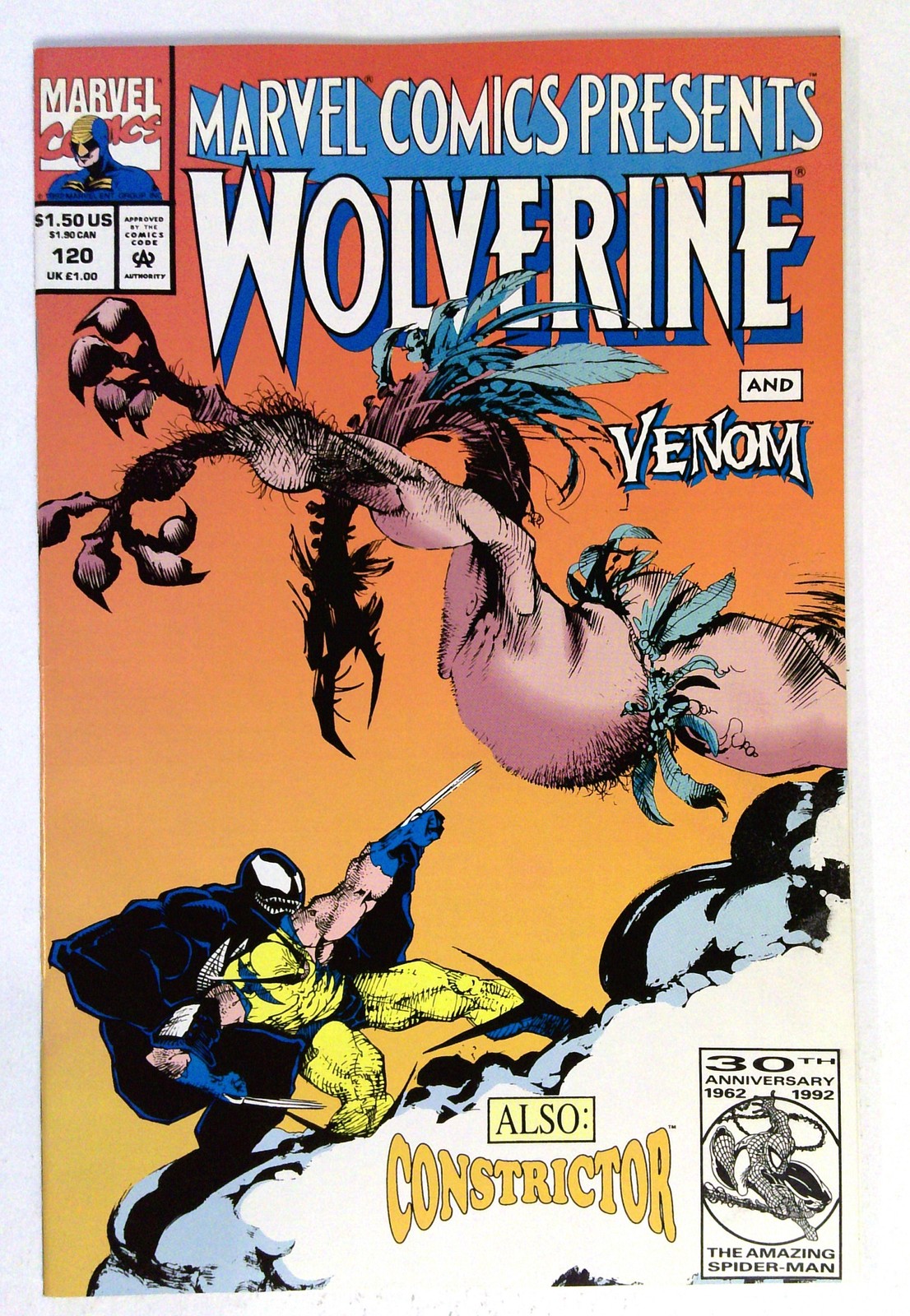 Marvel Comics Presents #120 (1992) comic book Wolverine Venom Marvel NM-