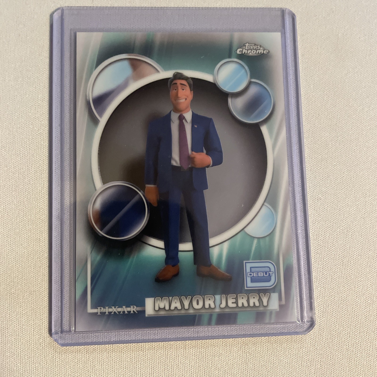 2026 Topps Chrome Disney - Sindaco Jerry #112 FRANCOBOLLO DEBUTTO