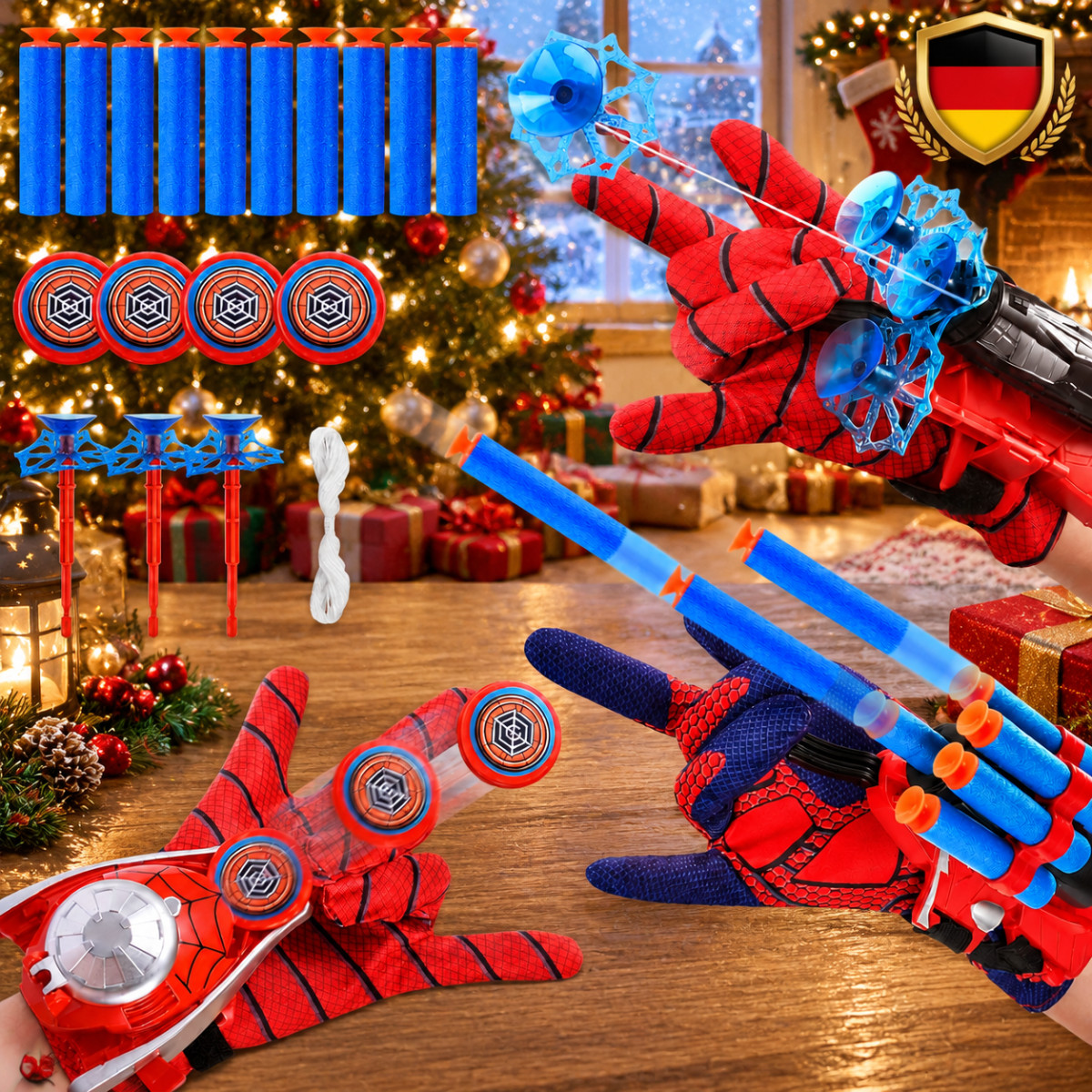 Spiderman Web Shooter Lancia Rete Ragnatela Arma Versione Migliorata Regalo