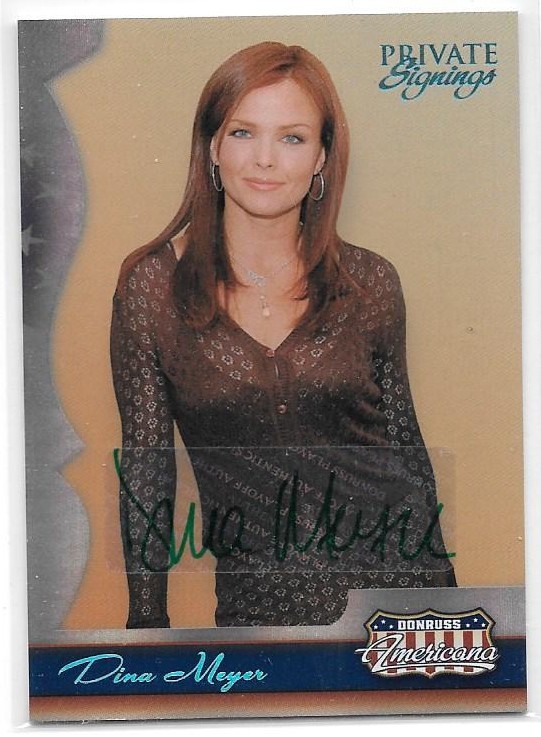 2007 Donruss Americana Dina Meyer Private Signings Autograph #88 /100