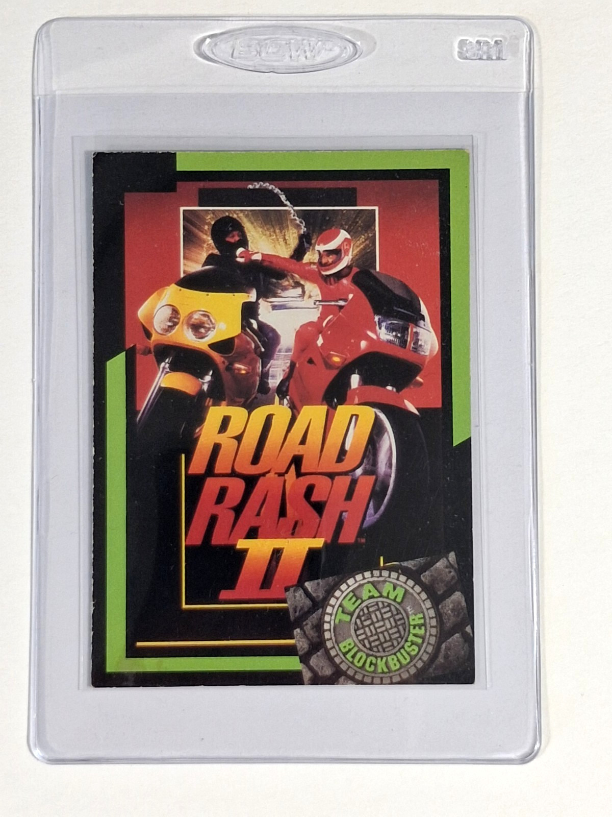 Team Blockbuster Video Game Card Road Rash II   - S18