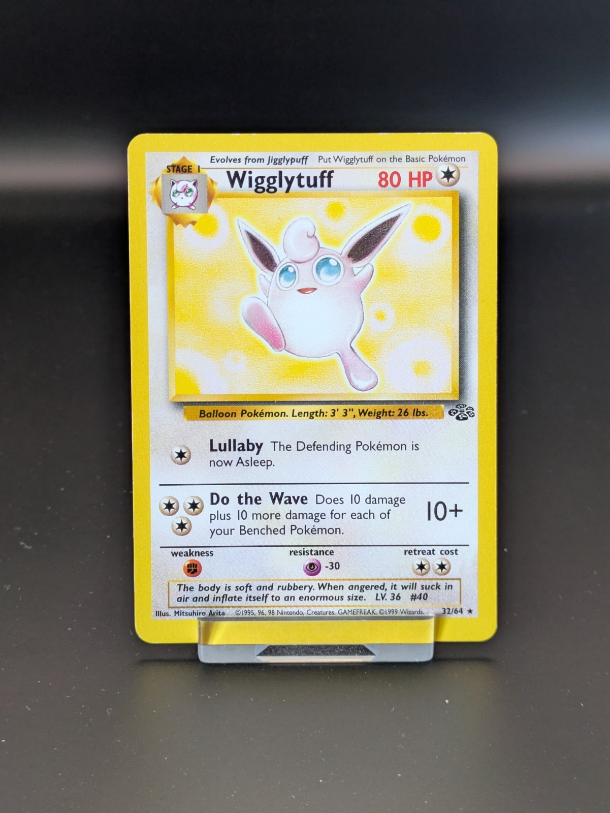 Pokemon Wigglytuff 32/64 Rare Jungle WOTC LP-NM