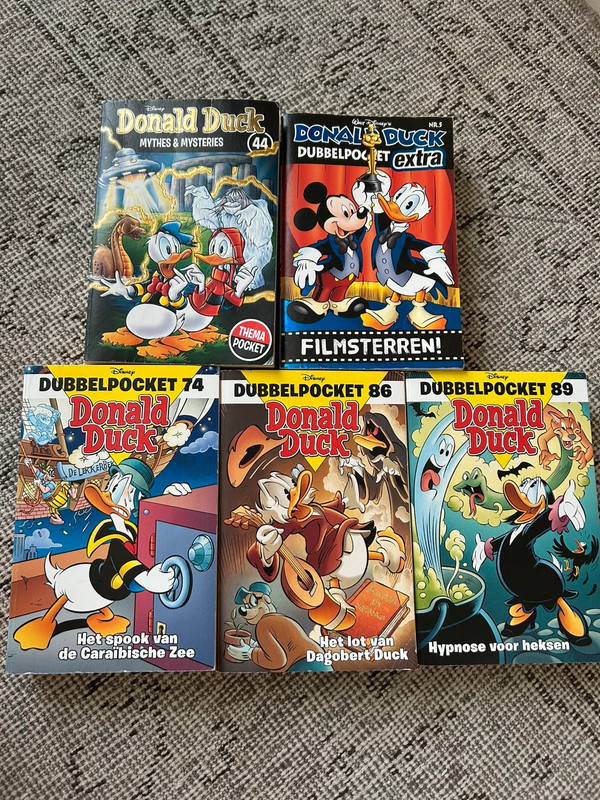 Set 5 Donald Duck mega pockets - heel goed