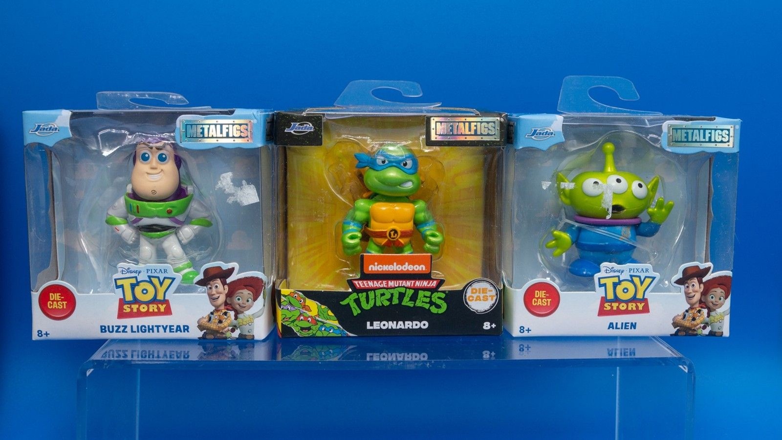 Jada Toys MetalFigs Disney Pixar Toy Story Buzz Lightyear, Alien, TMNT Leonardo