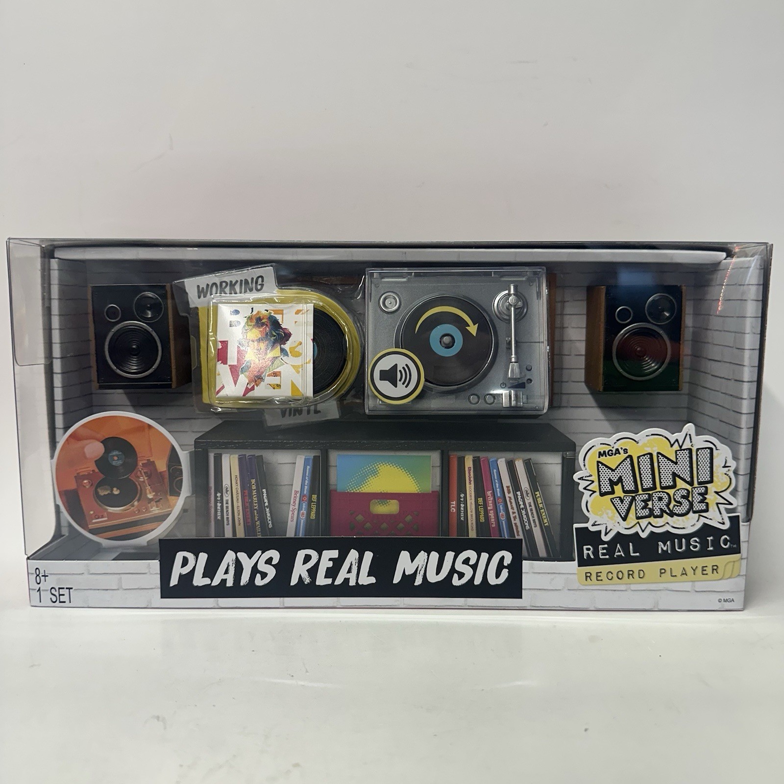 Mini versi giradischi vera musica nuovo vinile MGA funzionante