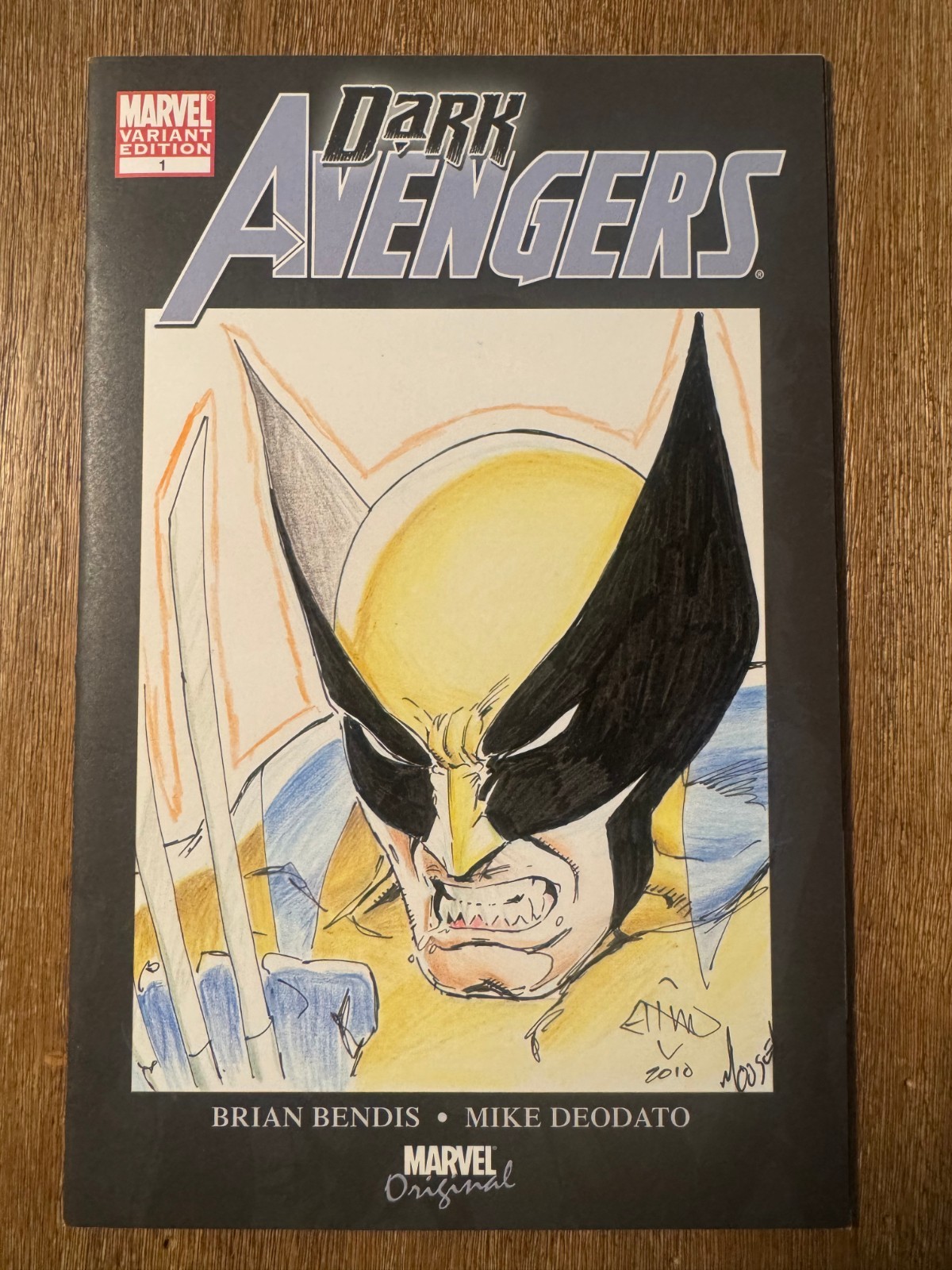 Dark Avengers #1 copertina vuota Var Ethan Van Sciver schizzo artistico originale Wolverine