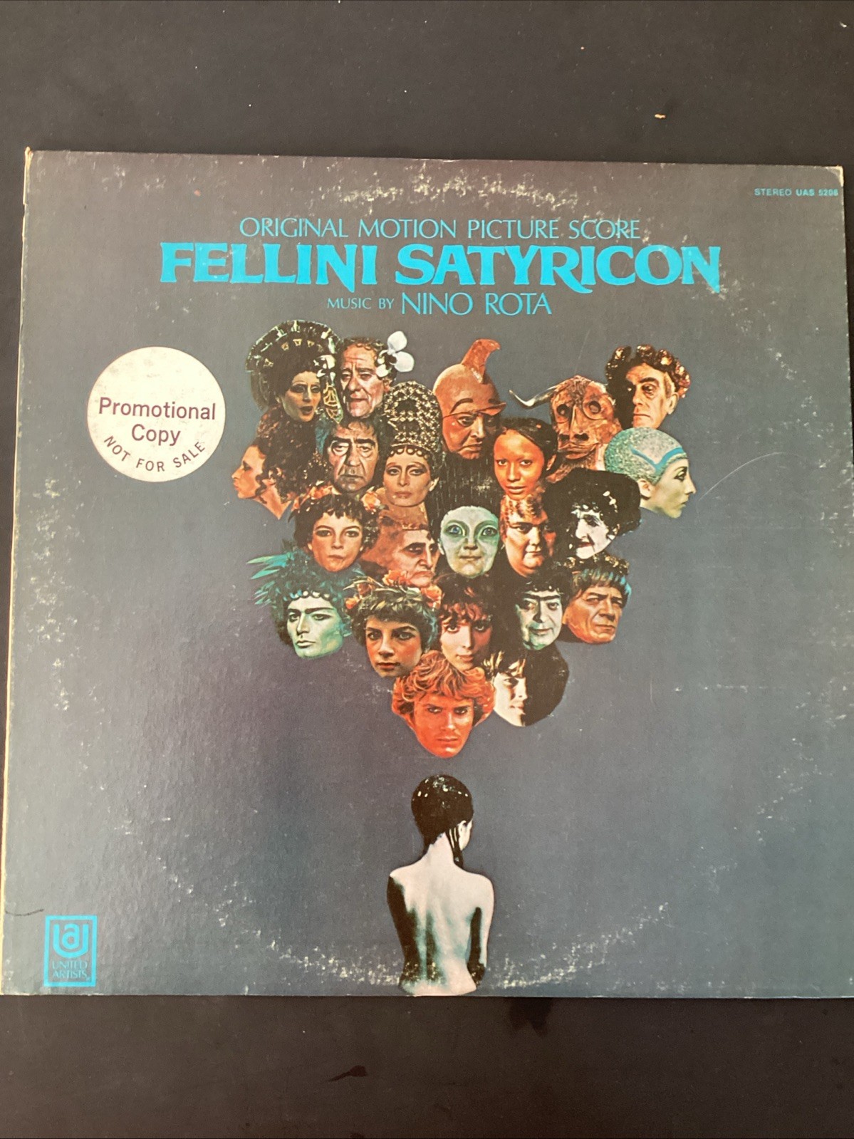 Fellini Satyricon Original Motion Picture Score LP  United Artists UAS 5208