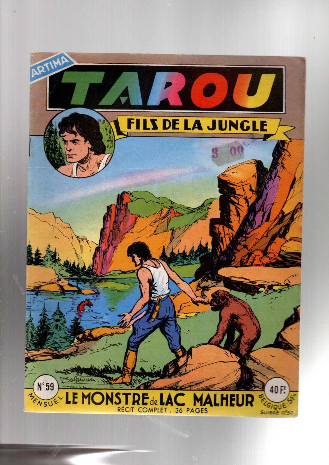 TAROU n°59. Récit complet. ARTIMA 1958. Dessins BOB DAN