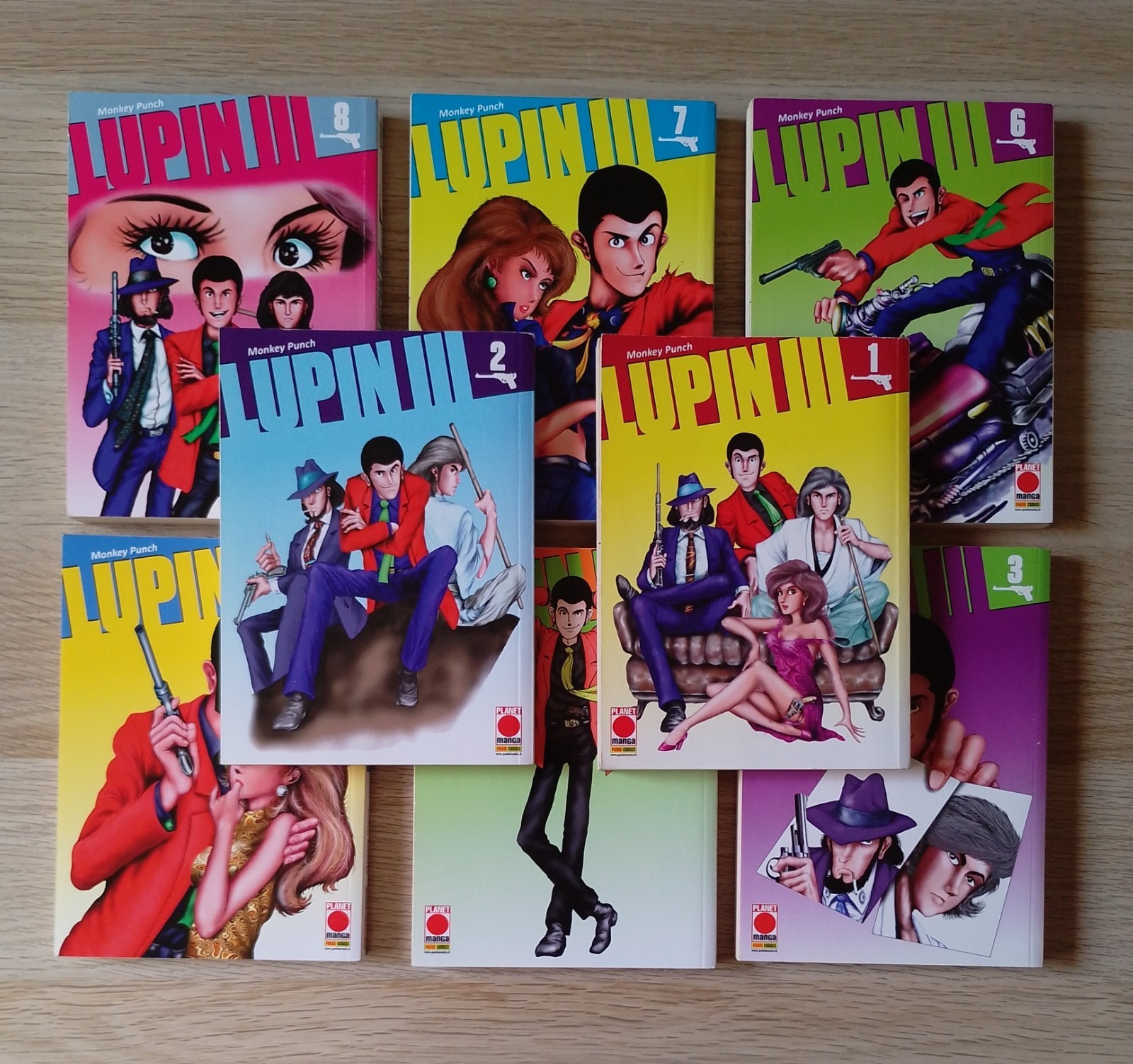 LUPIN III _ Monkey Punch  1 _ 2 _ 3 _ 4 _ 5 _ 6 _ 7 _ 8 Planet Manga & Panini