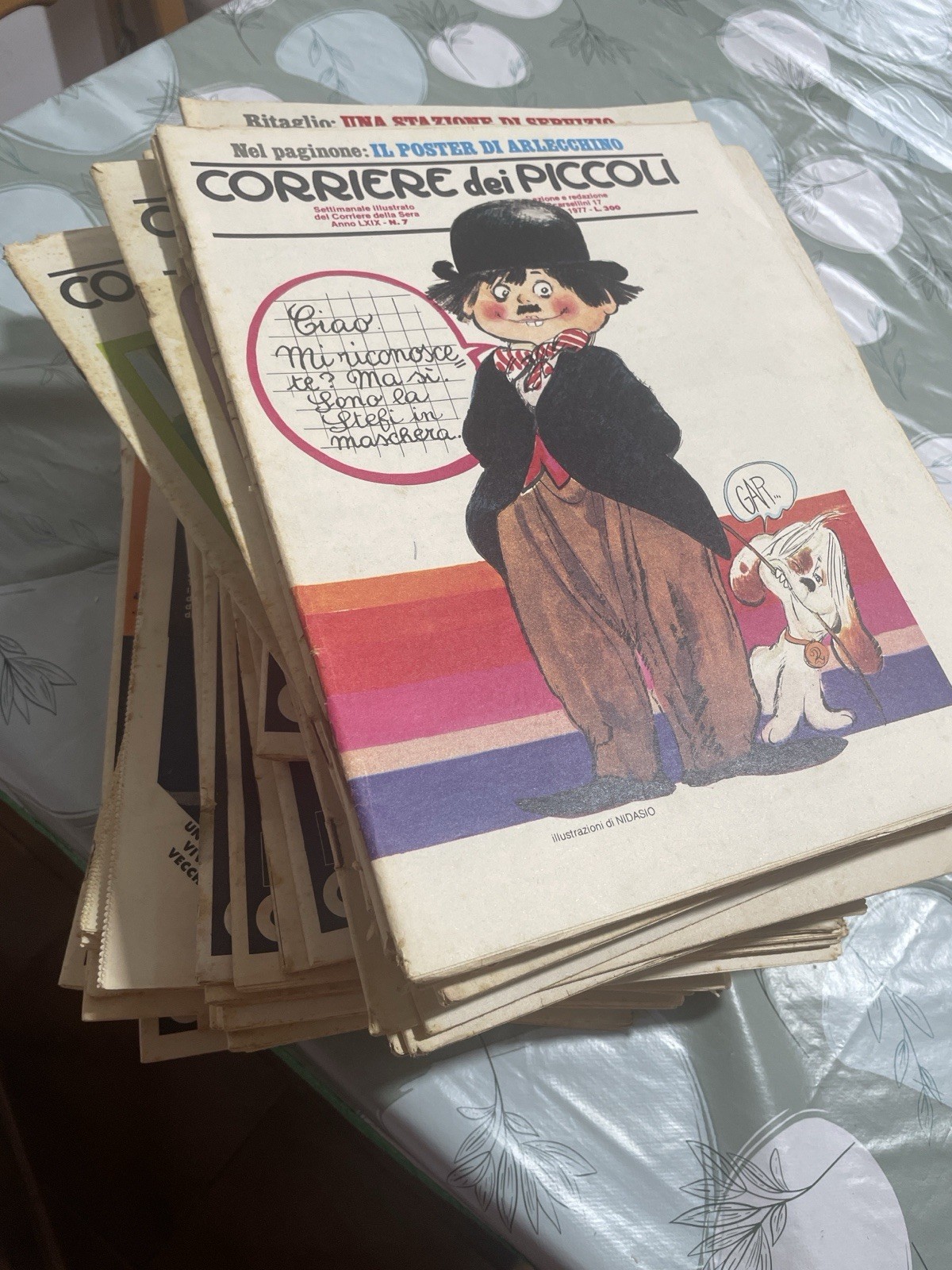 Corriere dei Piccoli n. 7 (1971) con dedica, Ritaelin, a colori, ITA