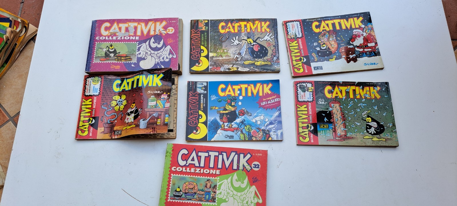 Fumetti Cattivik – Collezione 6 Numeri Vintage anni 90 – Ottimo Stato 