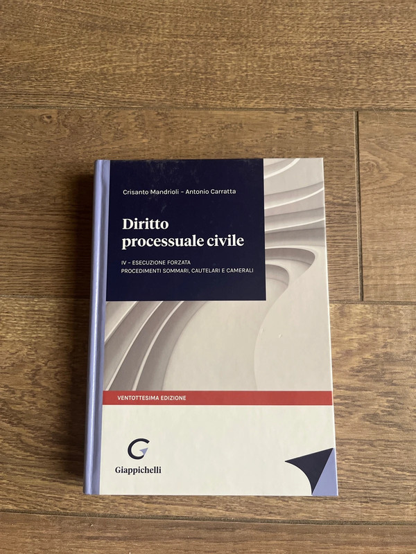 Diritto processuale civile IV Mandrioli Carratta