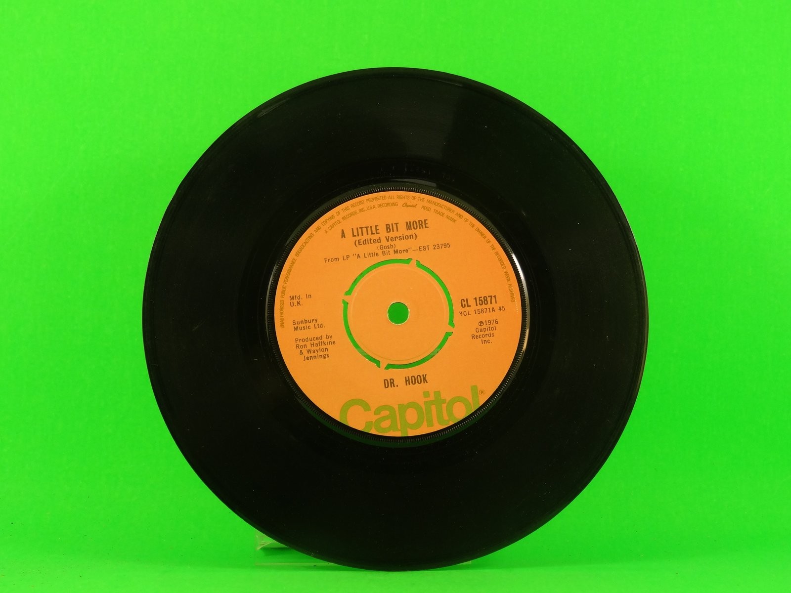 DR HOOK LITTLE BIT MORE (6) (137) 7" CAPITOL