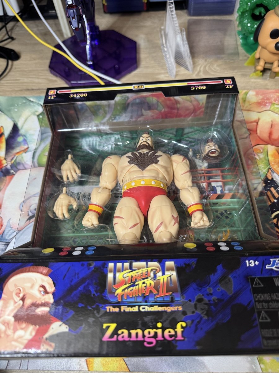 Modellino Jada Toys Street Fighter II Zangief scala 1:12 Deluxe alto 6"
