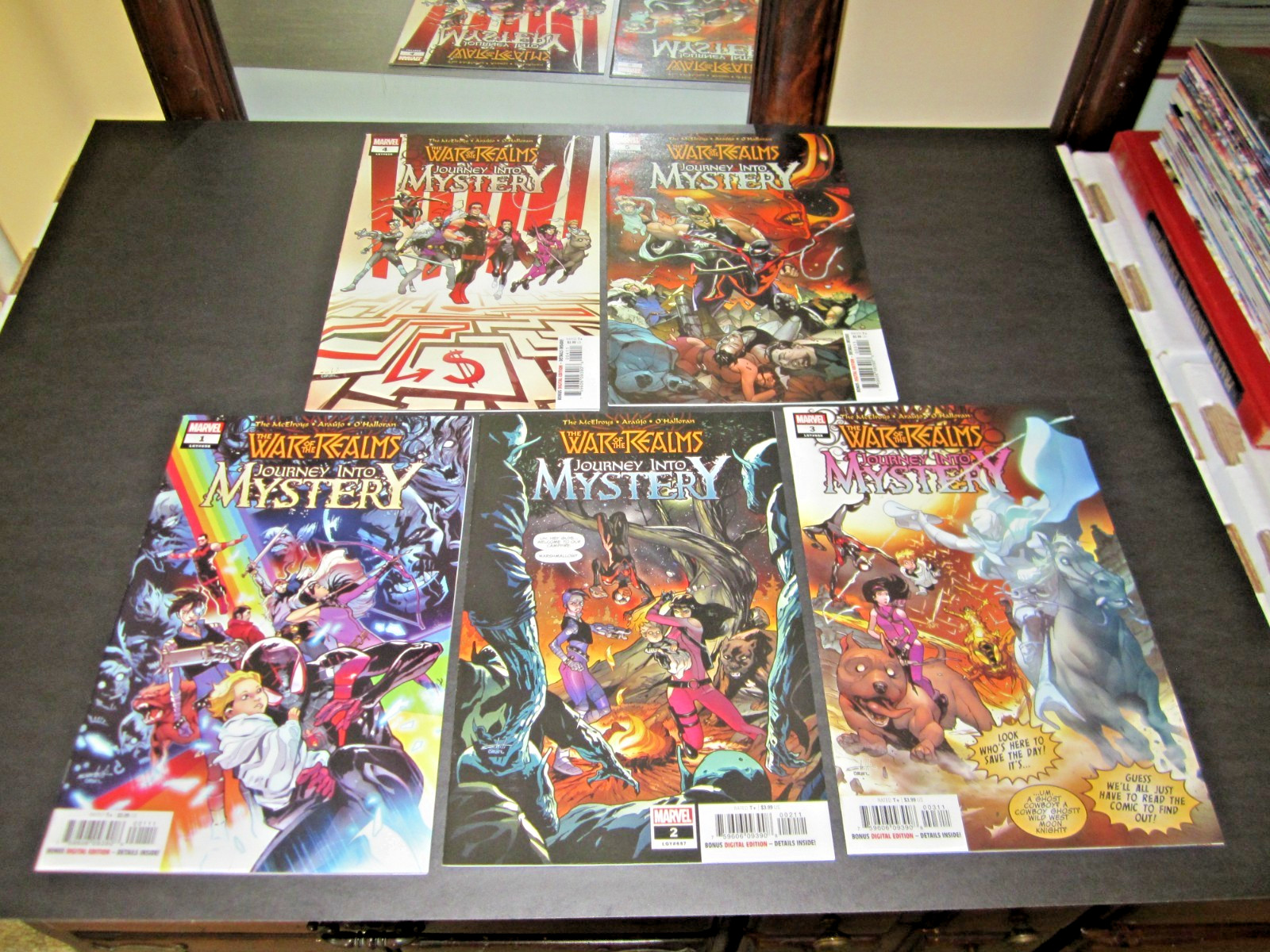 War Of The Realms, Viaggio nel Mistero #s 1, 2 e 3, Completo, Evento Maggiore, Nuovo con etichette