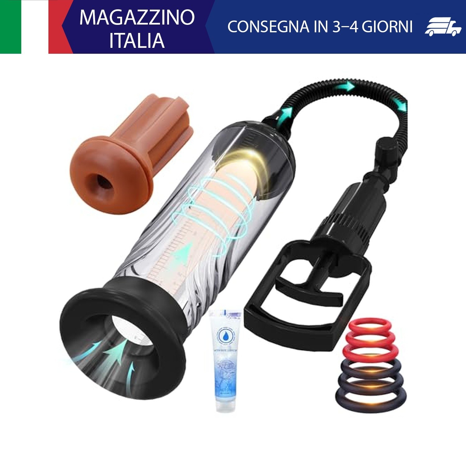 Aggiornamento Pompa Pene Sex Toys per Uomo - Allungamento PeneperUomo con Vagina