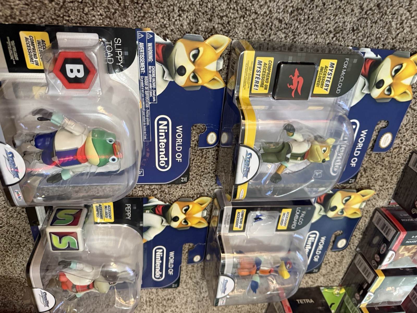 Jakks Pacific World of Nintendo Star Fox Fox McCloud Falco Modellino Collezione...