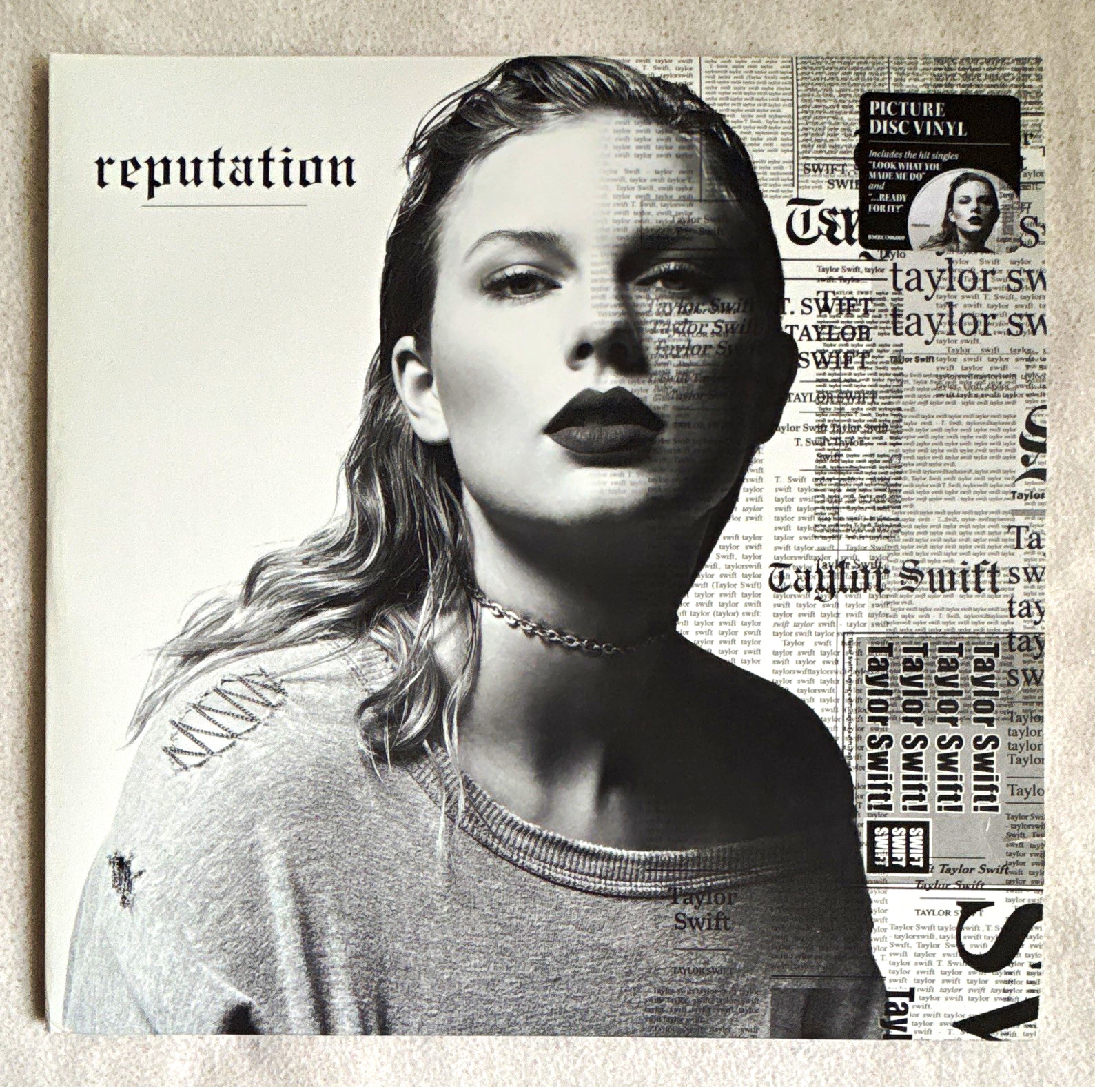 Taylor Swift Reputation Picture Disc 12" Vinyl LP 2017 Big Machine