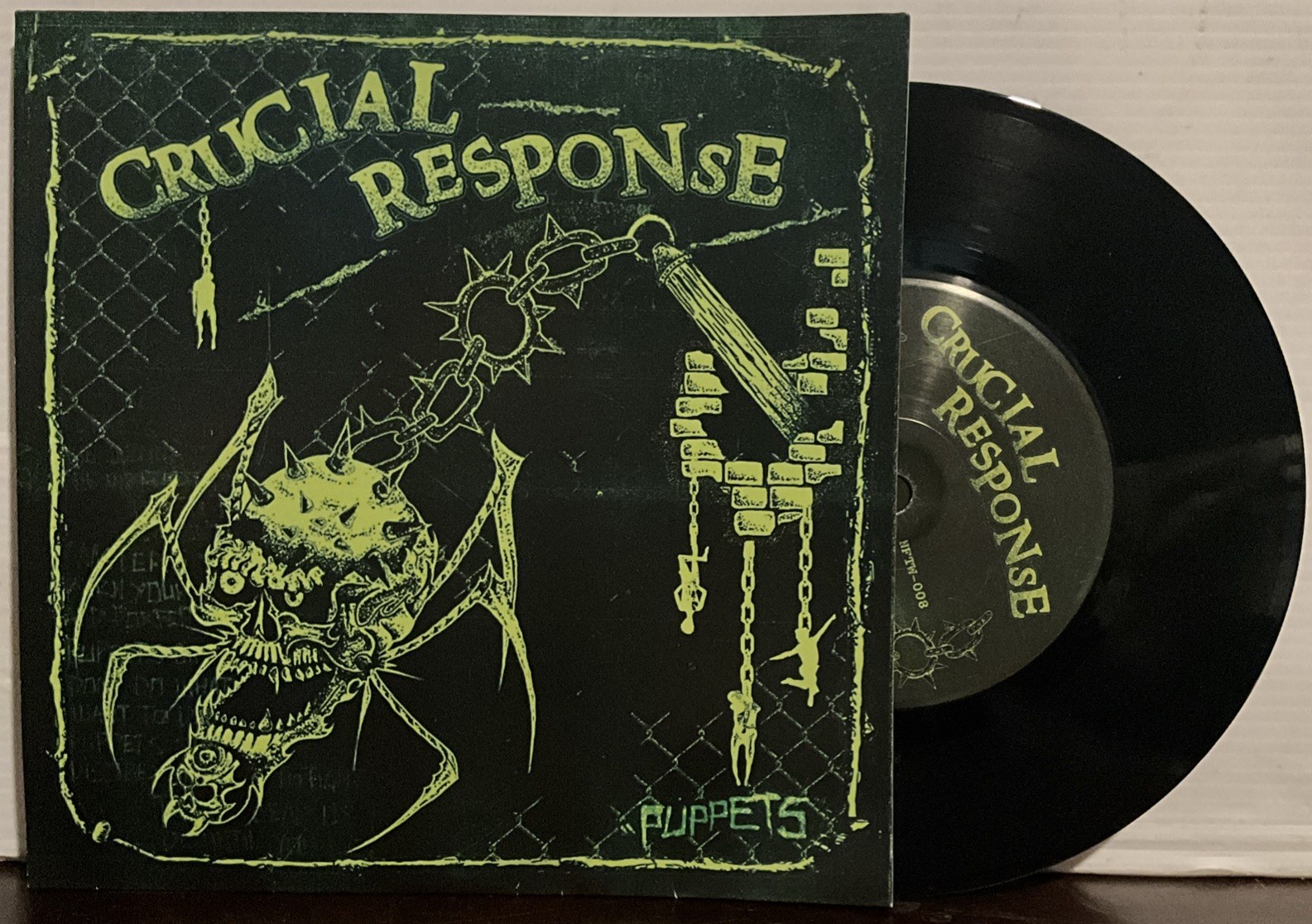 Crucial Response - Puppets 7’’ EP 2020 Not For The Weak Records – NFTW-008 EX/EX