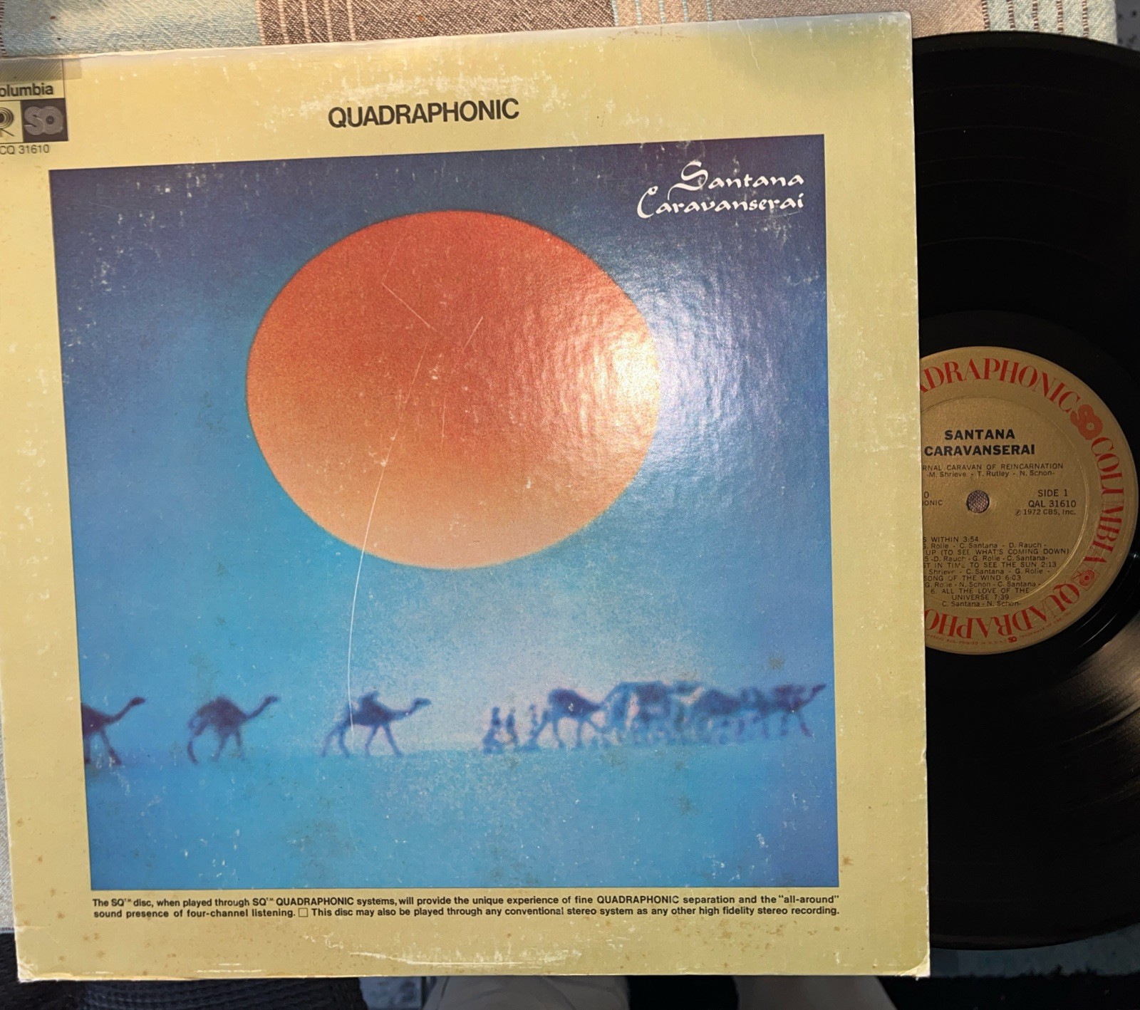 Santana Caravanserai Original Press CQ 31610 Quadraphonic