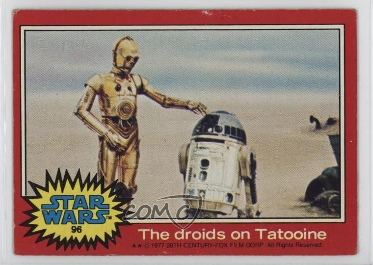1977 Topps Star Wars I droidi su Tatooine #96 12zm