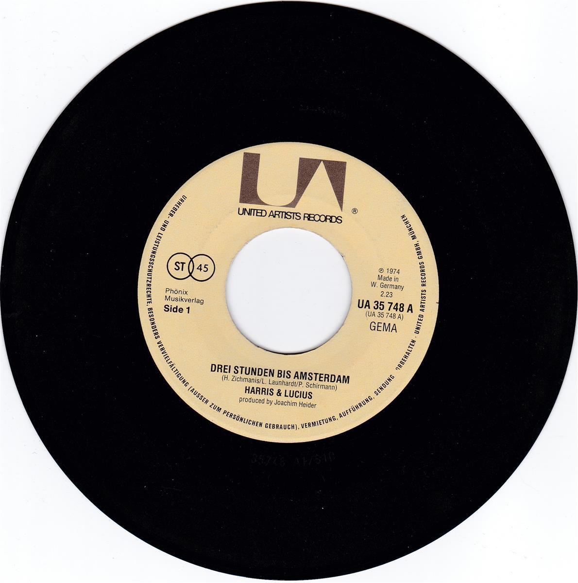 Harris & Lucius - Drei Stunden bis Amsterdam ++ used ++