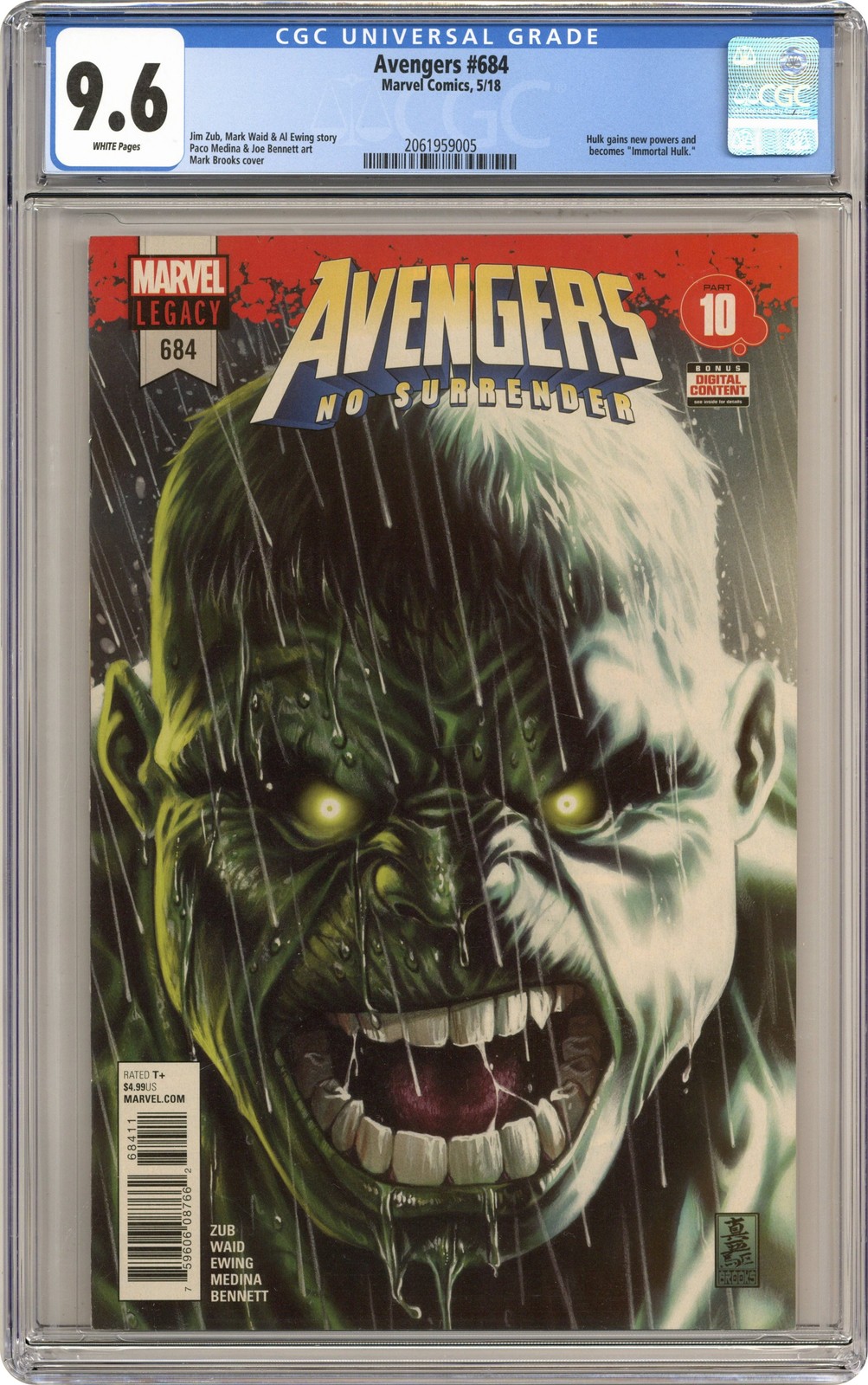 Avengers #684A Brooks CGC 9.6 2018 2061959005