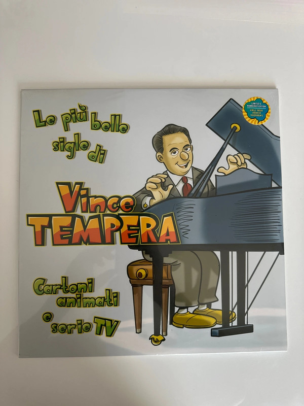 Disco Le Più Belle Sigle Di Vince Tempera. Cartoni animati vinile colorato edizione limitata