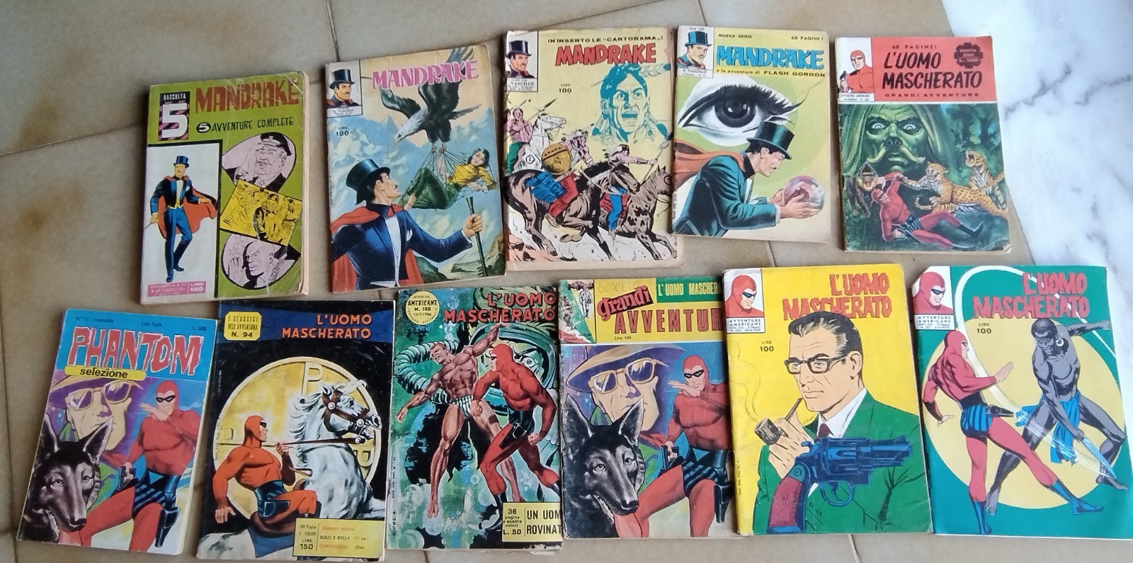 Lotto 11 Fumetti Mandrake  17-102-167+Raccota 5 + Phantom 30-94-130-157-188-201