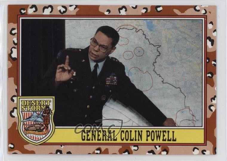 1991 Topps Desert Storm General Colin Powell #180 2k3