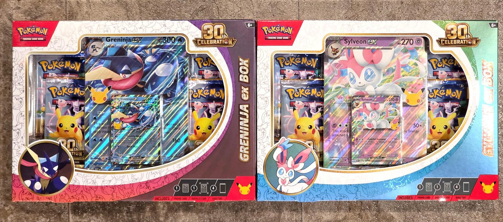 Pokemon TCG Celebrazione 30° Anniversario ex Box Set di 2 Sigillati Pronto Spedizione