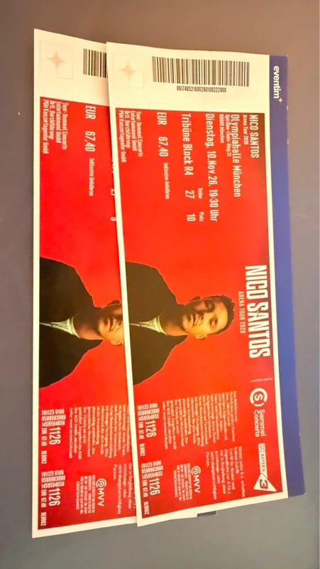2 Konzertkarten Nico Santos in München