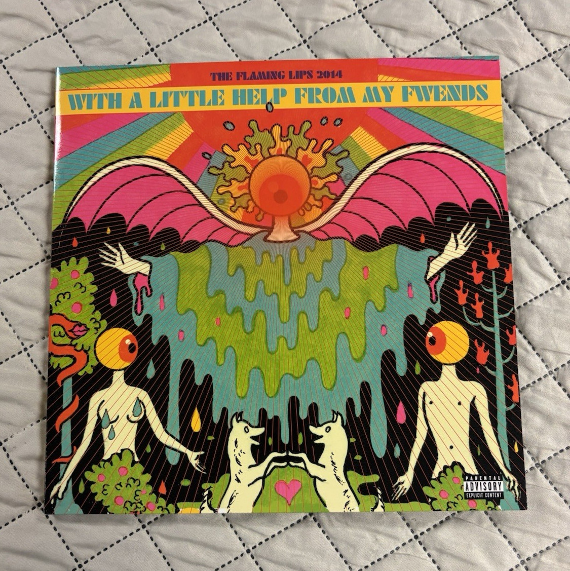 The Flaming Lips With a Little Help from My Fwends LP 12" Orange Vinyl 2014