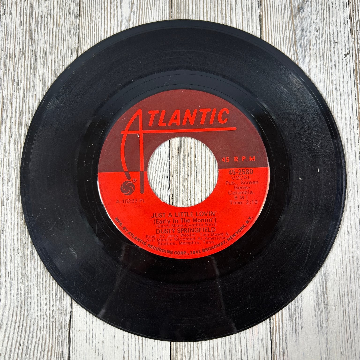 Dusty Springfield - Son-Of-A Preacher Man 7" Single 1968 Atlantic Soul 45 RPM