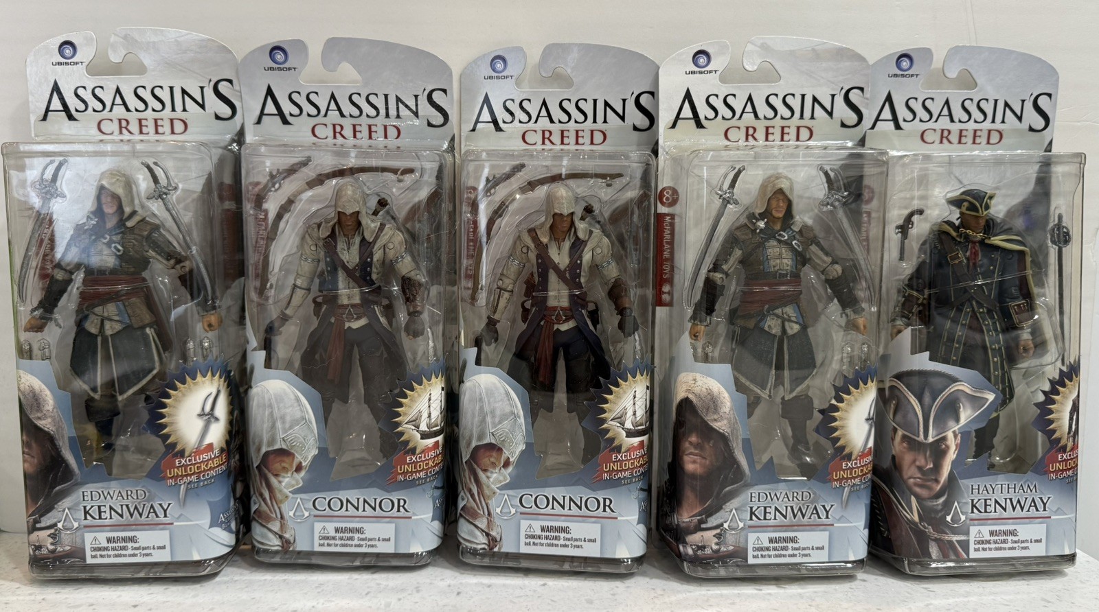 5x Assassin’s Creed Action Figures - McFarlane Toys 2013 Series 1 