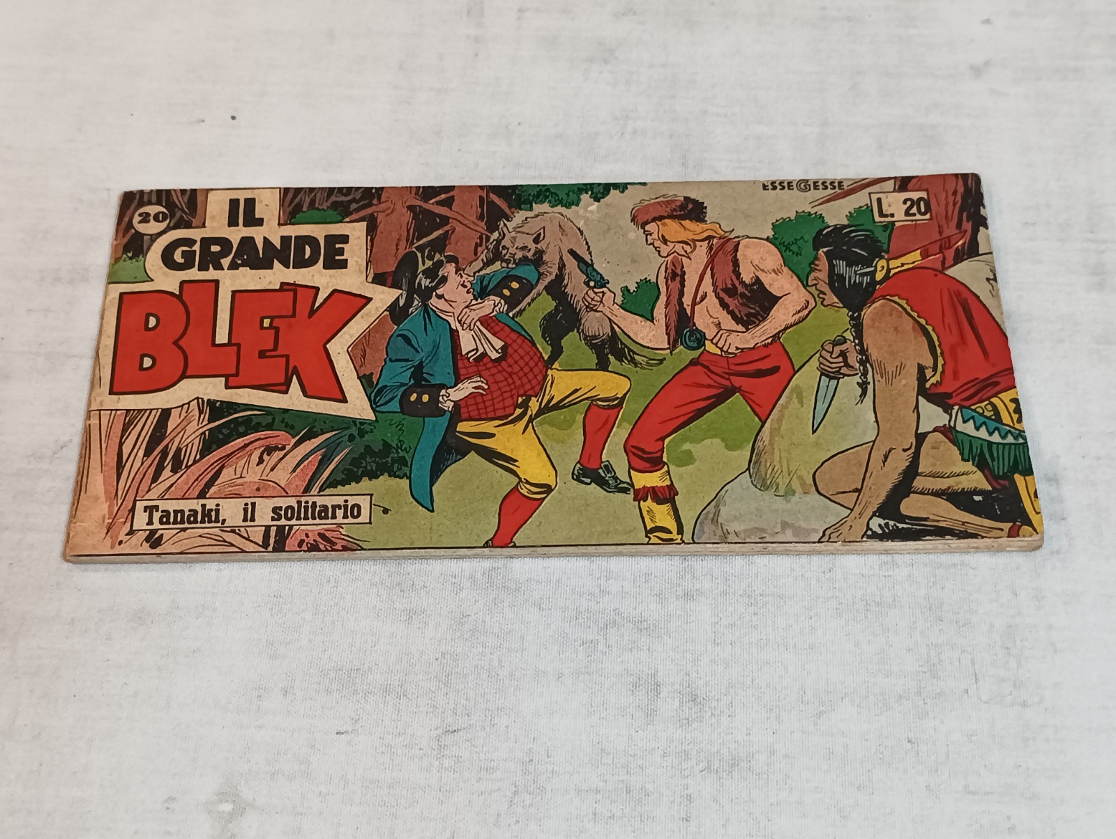 IL GRANDE BLEK collana freccia PRIMA SERIE striscia n. 20  del 1955  Ed. Dardo 